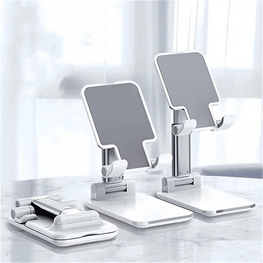 Adjustable Foldable Phone Stand for Desk – Portable Universal iPhone Android Holder