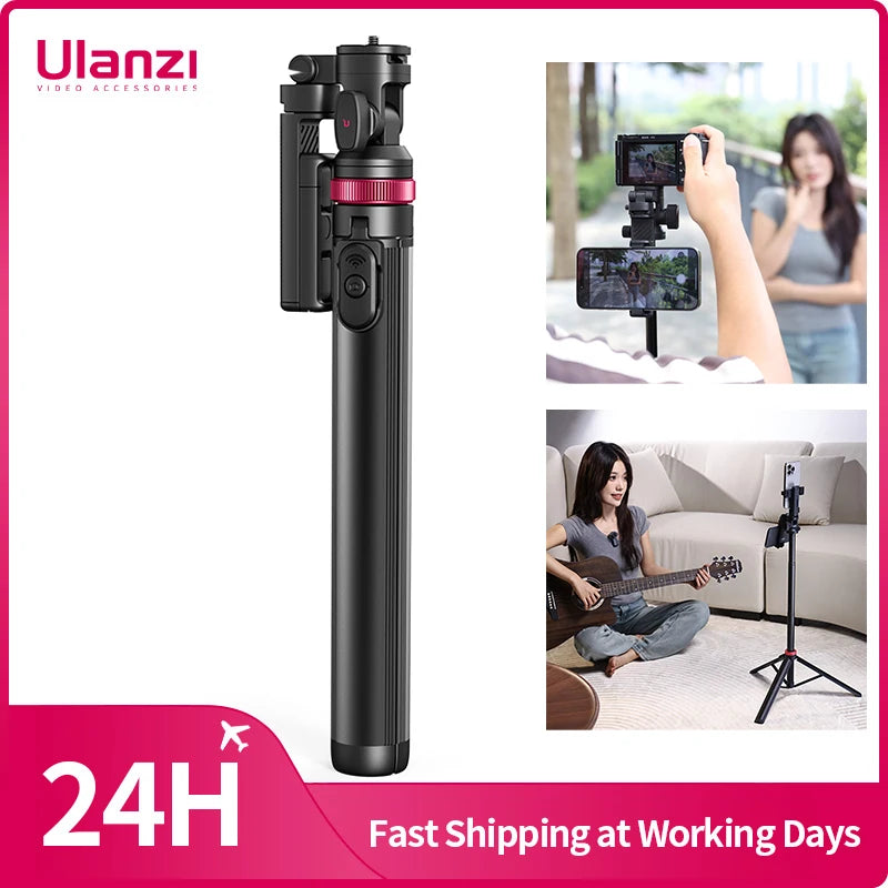 Ulanzi MT-78 Quick-Release Tripod: 1.85m Camera Phone Selfie Stand Remote
